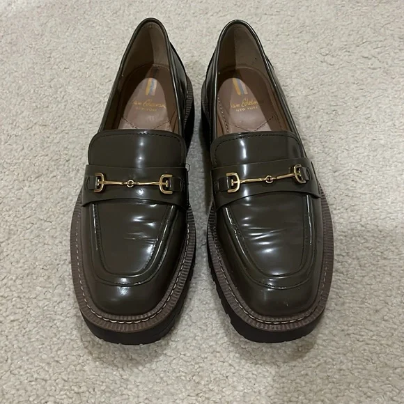 Sam Edelman Laurs Lug Sole Loafer Alpine Green Size 7.5 - Picture 2 of 5